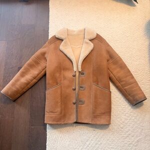 Tan Sheepskin Shearling Jacket